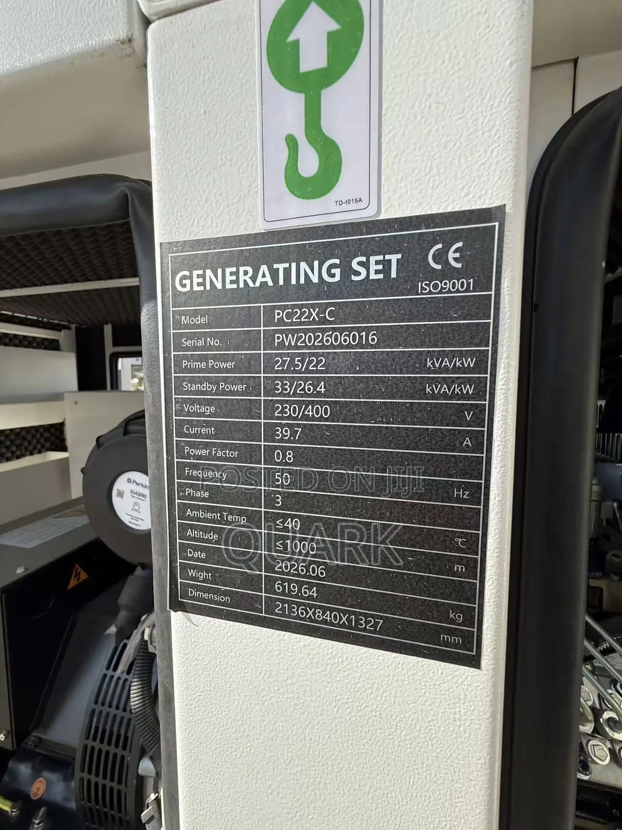 Brand New 28kva Original Perkins Diesel Generator
