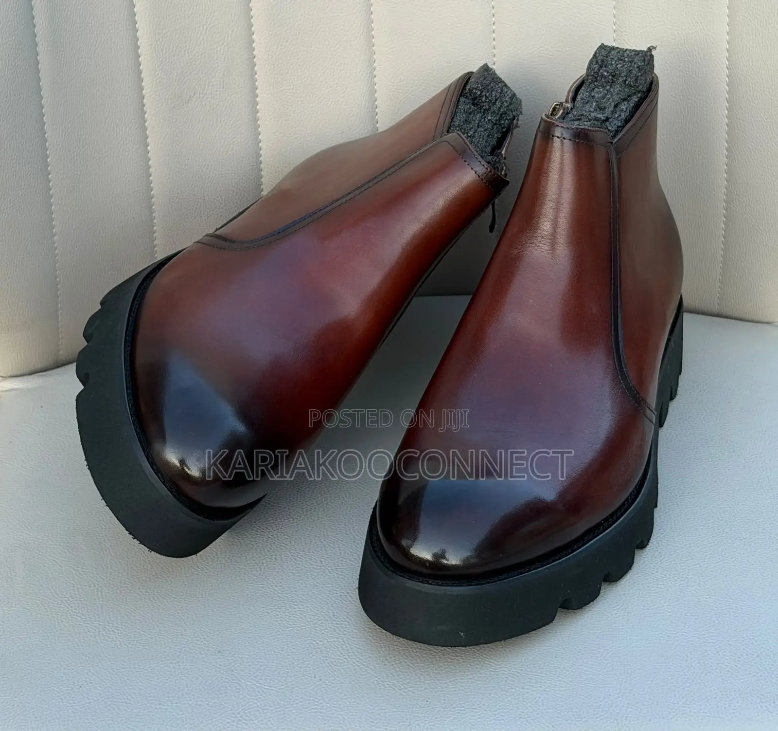 Zara Men's Leather Ankle Boots
