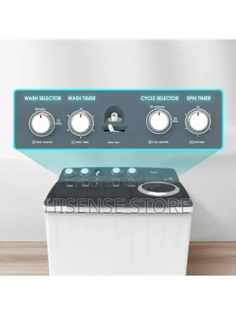Hisense WSDE163 16kg Twin Tub Manual Washing Machine