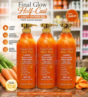 Final Glow Half-Cast Carrot Shower Gel 1000ml – Sabuni Ya Kuogea