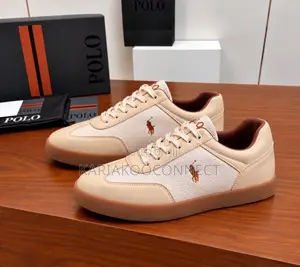 Polo Men's Leather Low-Top Sneakers