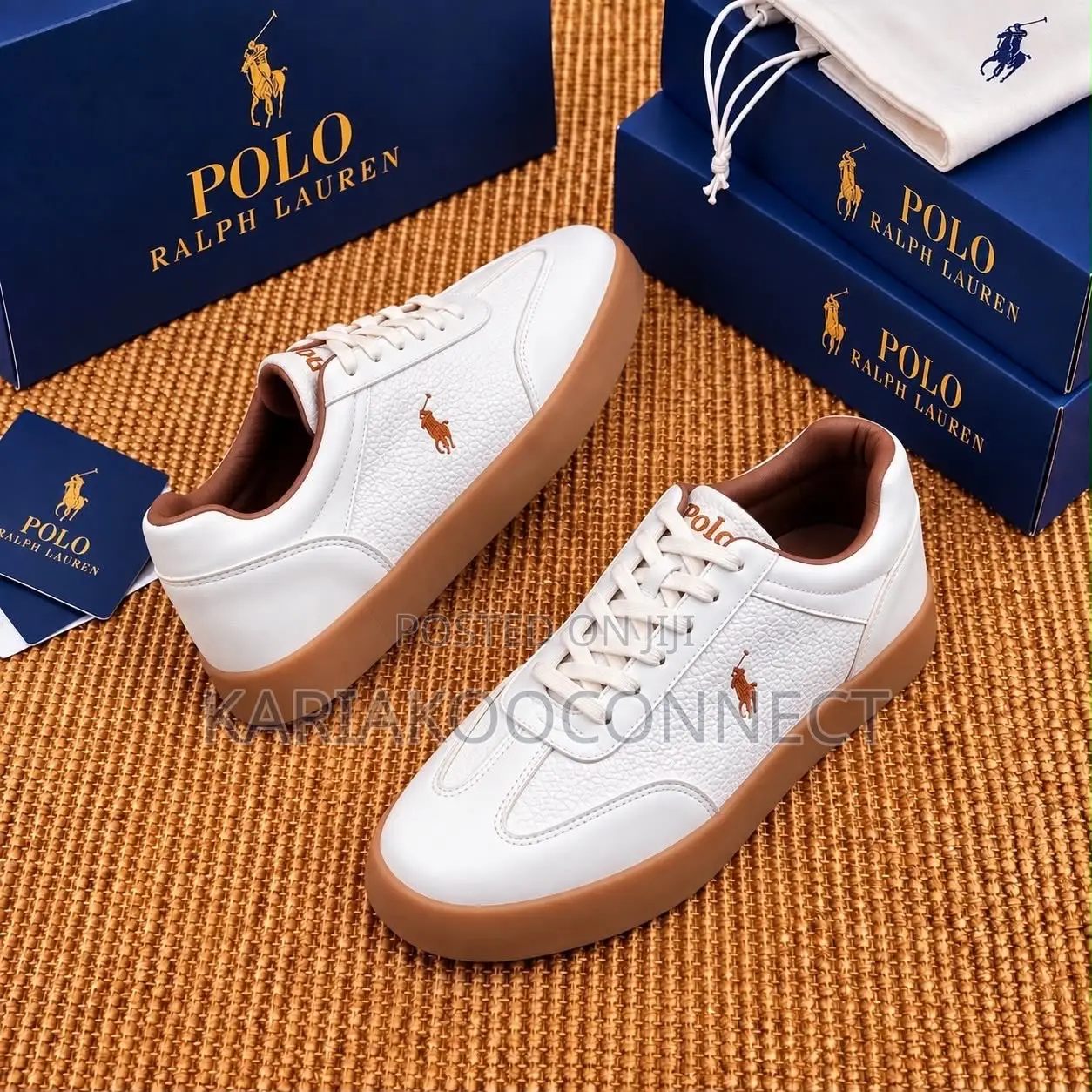 Polo Men's Leather Low-Top Sneakers