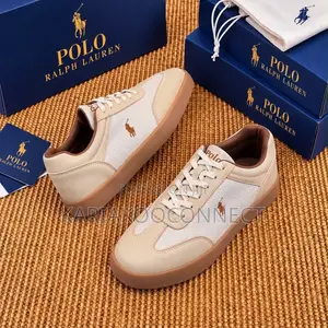 Polo Men's Leather Low-Top Sneakers