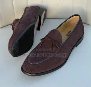 CR7 Men's Suede Bow Loafers