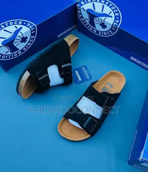 Birkenstock Men's Two-Strap Suede Sandals