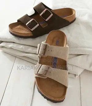 Birkenstock Men's Two-Strap Suede Sandals