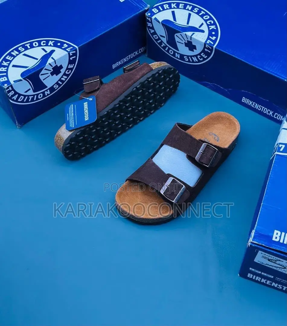 Birkenstock Men's Two-Strap Suede Sandals