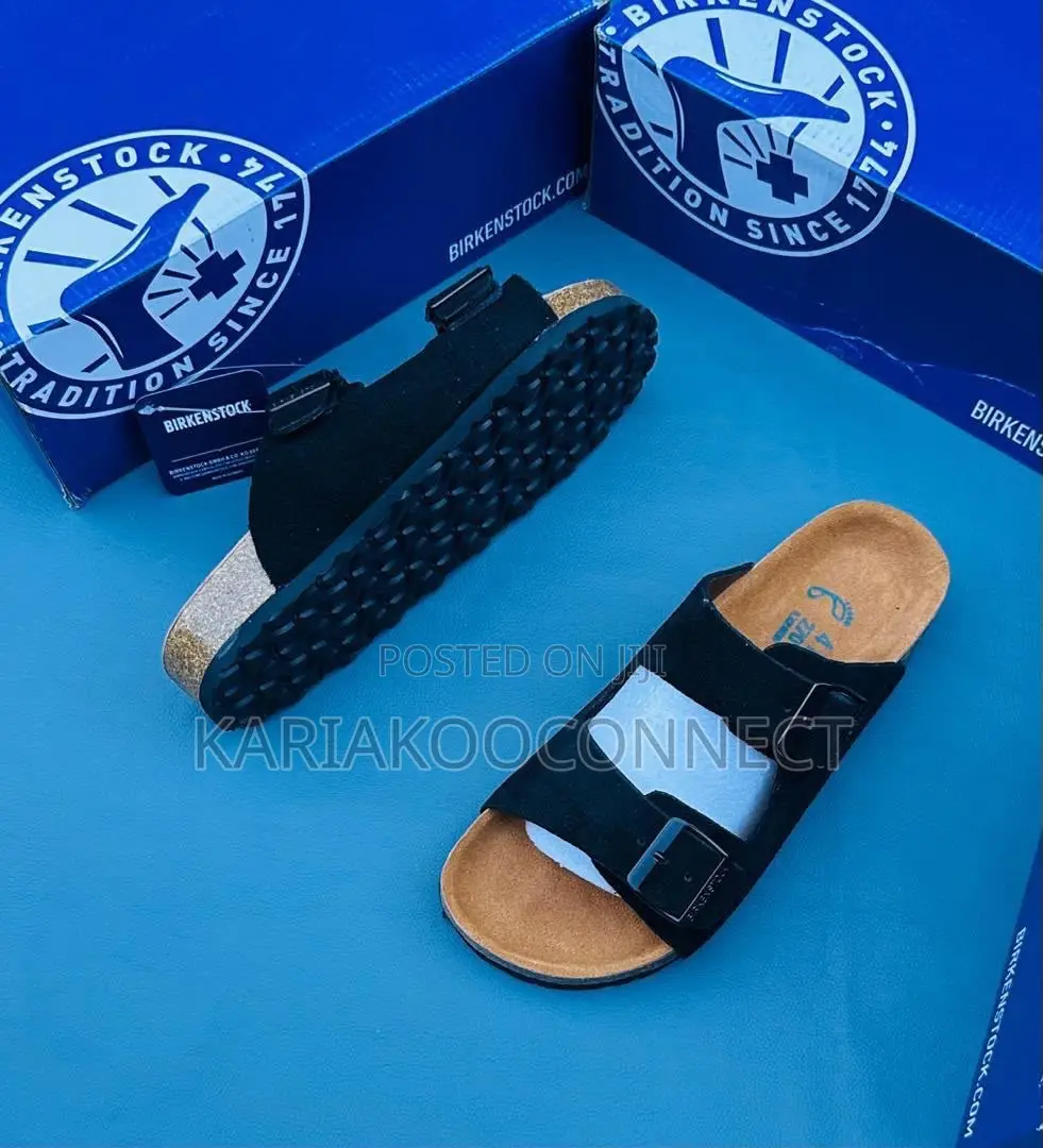 Birkenstock Men's Two-Strap Suede Sandals