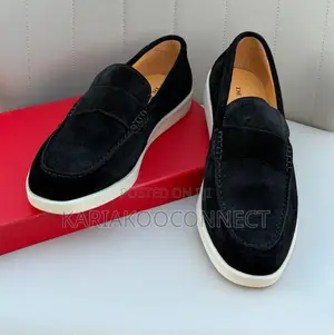 De Paul Men's Suede Penny Loafers