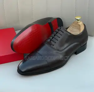 Christian Louboutin Men's Leather Cap-Toe Oxford Shoes