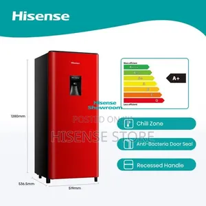 Hisense 177L Single Door Fridge + Water Dispenser | No Frost | Silver