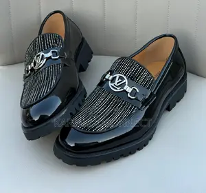 Louis Vuitton Men's Patent Leather Chunky Loafers