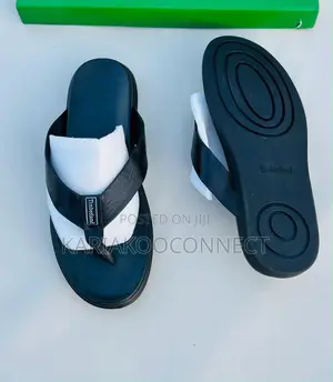 Timberland & Fendi Men's Leather Thong Sandals