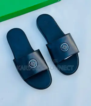 Timberland & Fendi Men's Leather Slide Sandals