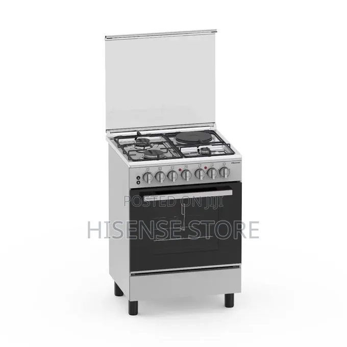 Hisense Hf531gees 50×55 Cm (3 Gas + 1 Electric Plate) Cooker