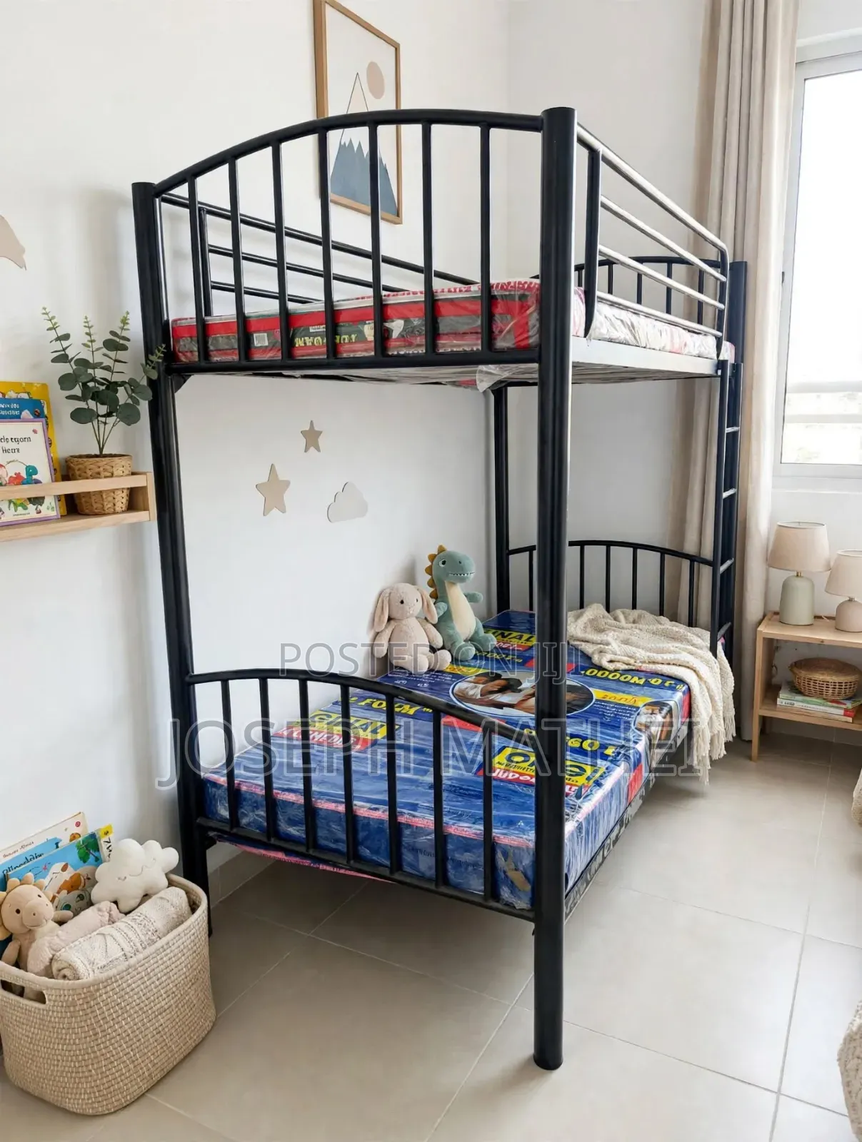 Bunk Bed 3/6 Metal Includ Mattress 3/6