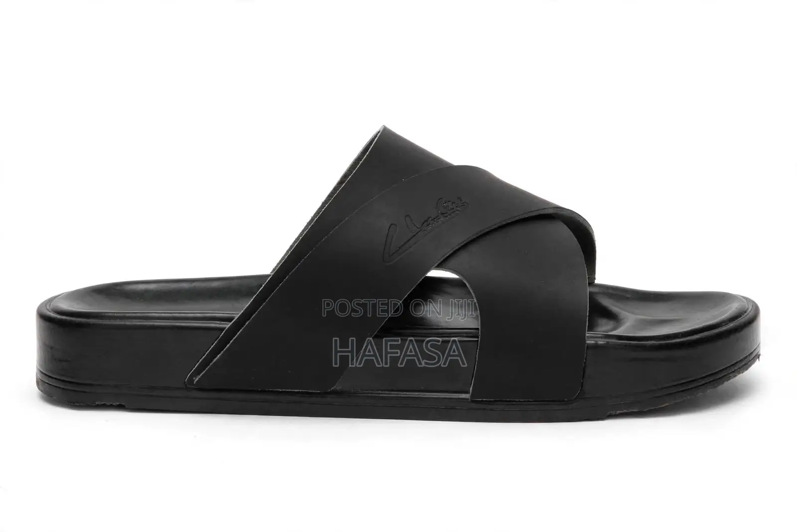 Sandals Nyeusi Classic Cross - Viatu Vya Kiume- Size 40-44 - Zanzibar