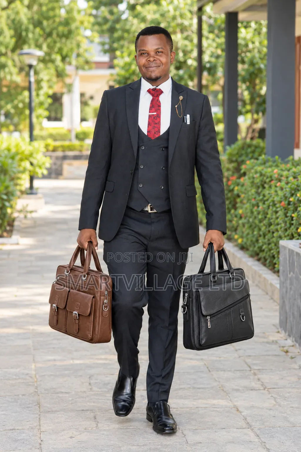 ​Jeep Buluo Vintage Leather Laptop Bag