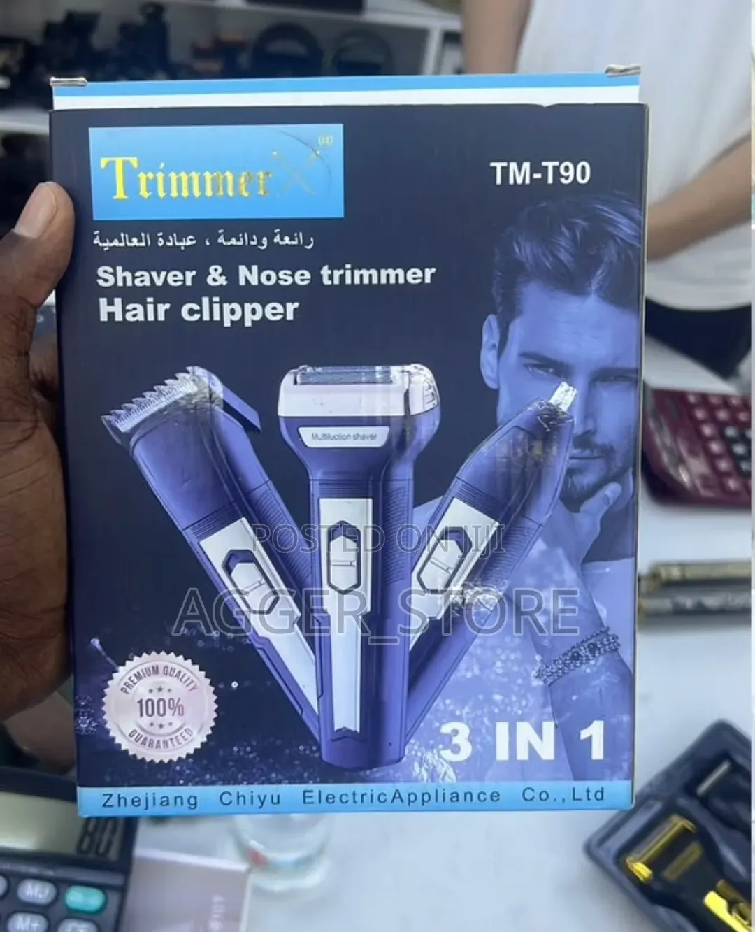 TM-T90 3-in-1(shaver,trimmer,nose Trimmer) Grooming Kit
