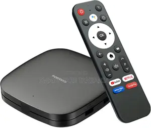 Porodo ECHBOX Android TV Box, 4K Ultra HD Streaming, USB Connectivity