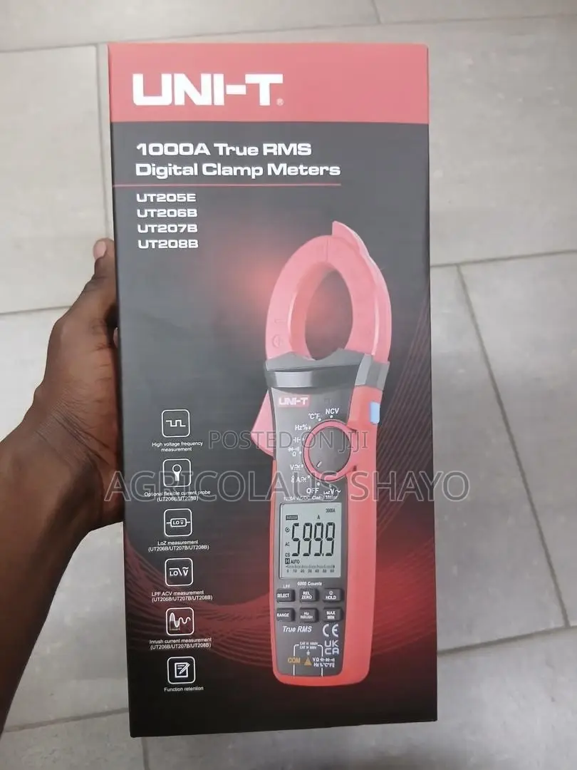 Uni-T 1000a True Digital Clamp Meter (Ut205e /Ut206b /Ut207b /Ut208b)