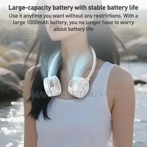 Yesido Neck Fan With 1000mAh Battery, 3.5H Runtime, Brushless Motor