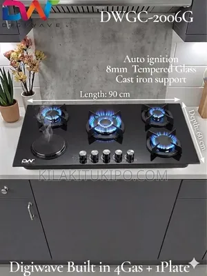 5 Plate Cooker 4 Gas, 1 Electric Digiwave