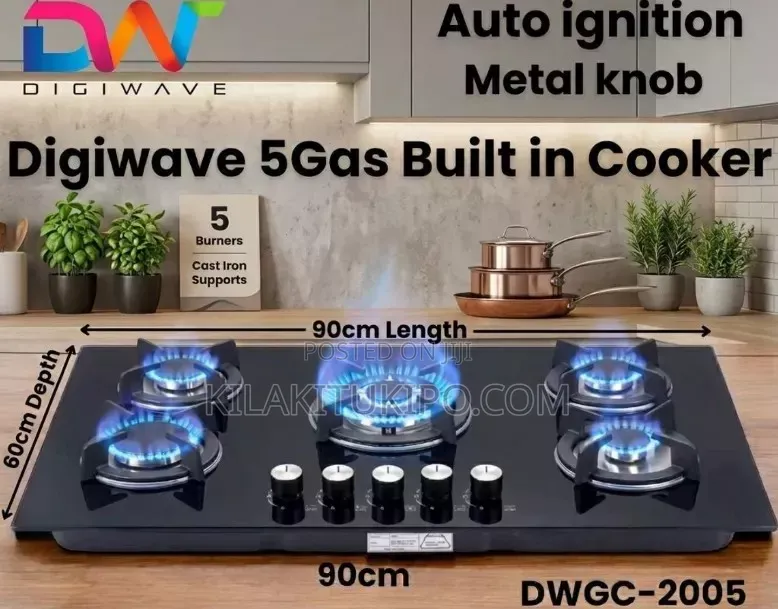 Full Gas 5 Build in Cooker Cooktop