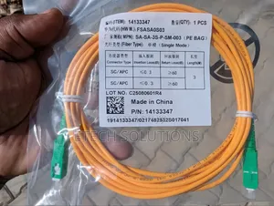 SC/APC to SC/APC Single Mode Fiber Optic Patch Cord – 3m