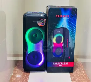 Aiwa Party Pulse X14 600W Portable Speaker –2 Microphones, RGB Lights