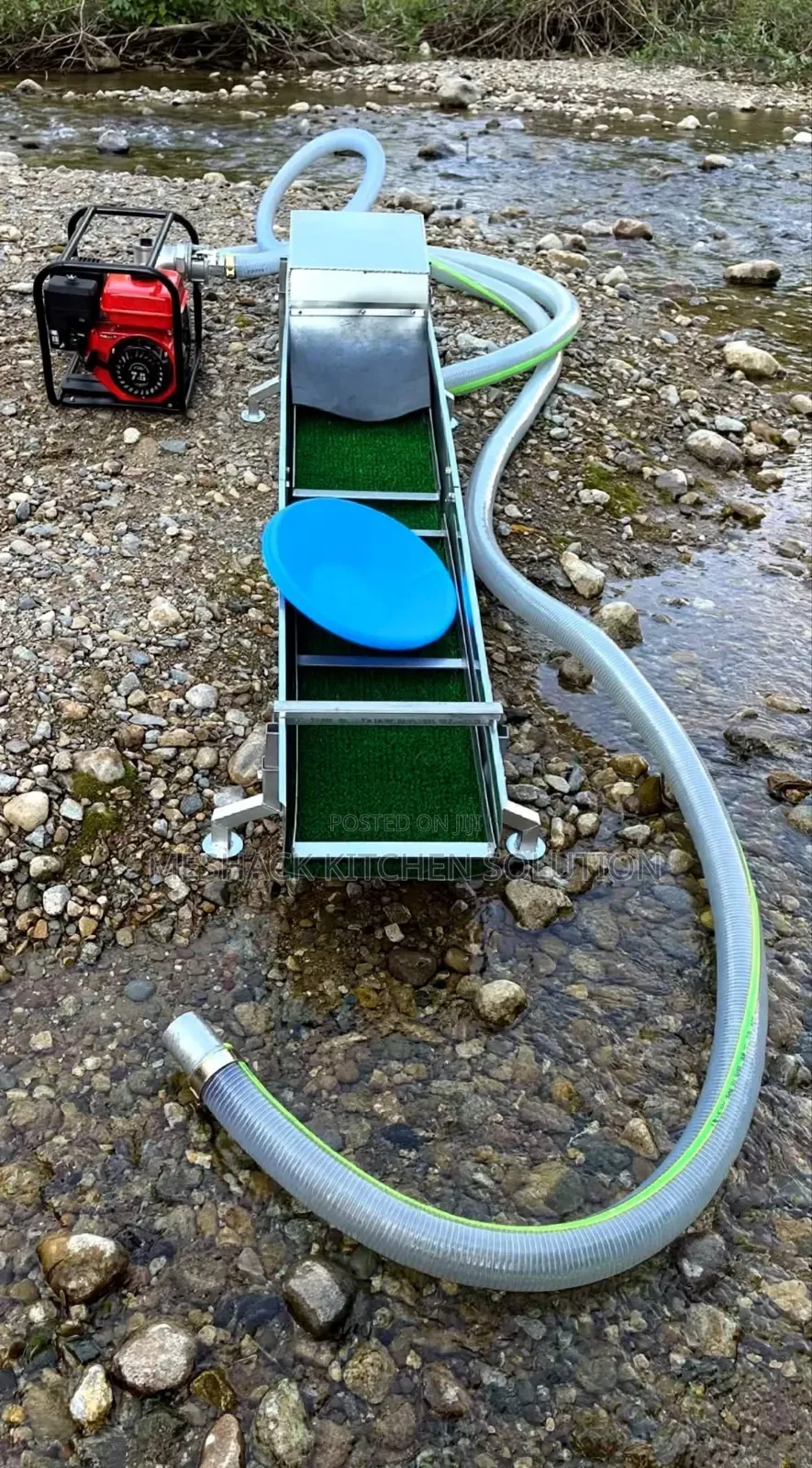 Mashine Ya Kuchuja Dhahabu (Sluice Box) Na Pampu Ya Maji 7.5HP