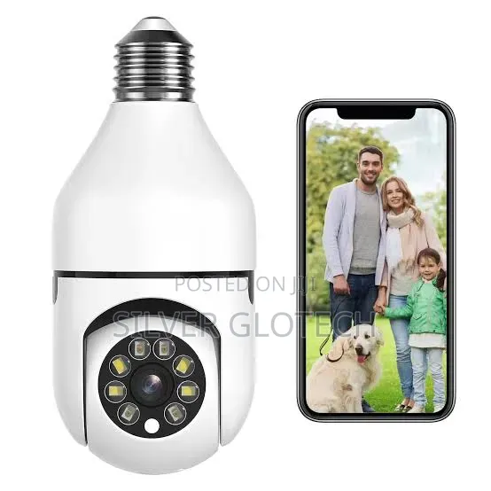 Smart Security Bulb Camera With Motion Detection and Alerts