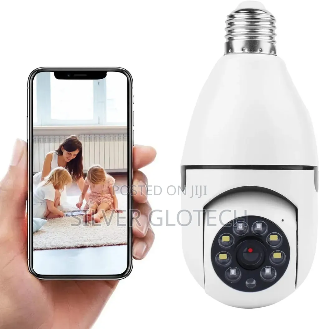 Easy-to-Install Wi-Fi Security Camera With LED Light