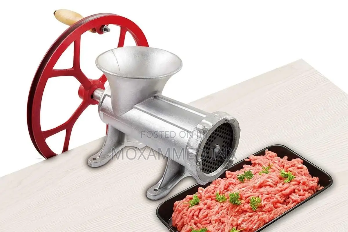 Heavy-Duty Size 32 Cast Iron Manual Meat Mincer and Grinder