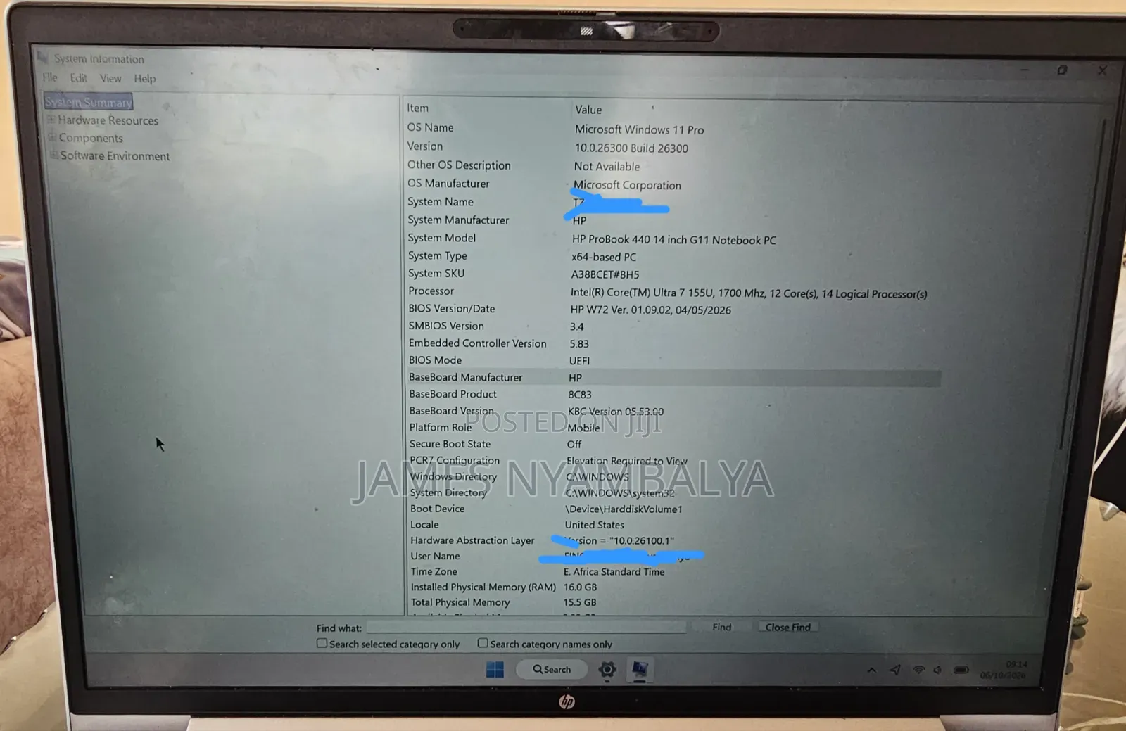 Laptop HP ProBook 440 16GB Intel Core Ultra 7 SSD 1T