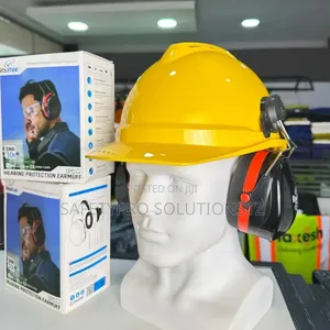 Mounting Earmuff (Hard Hat Attached)