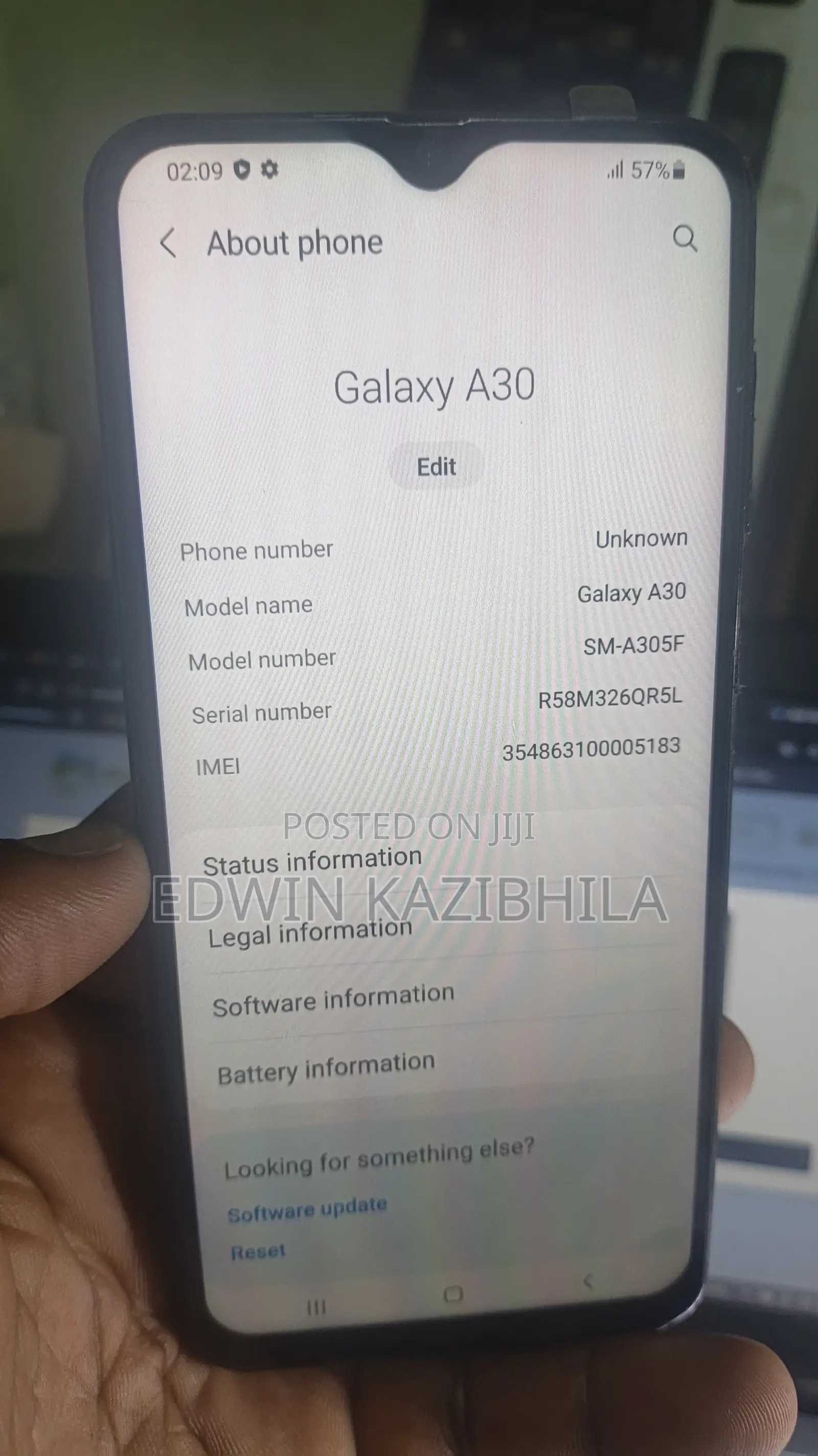 Samsung Galaxy A30 64 GB Black