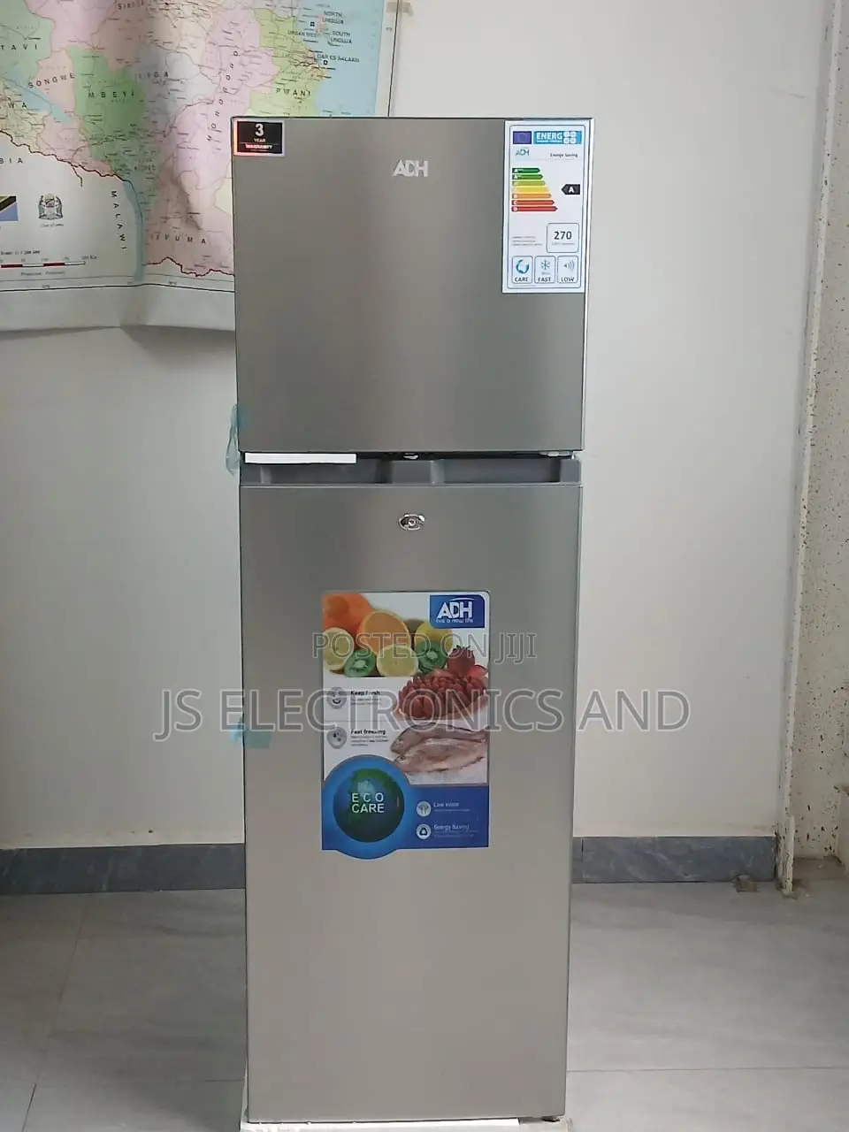 Adh Fridge Two Door 220L Top Freezer 3 Years Warranty