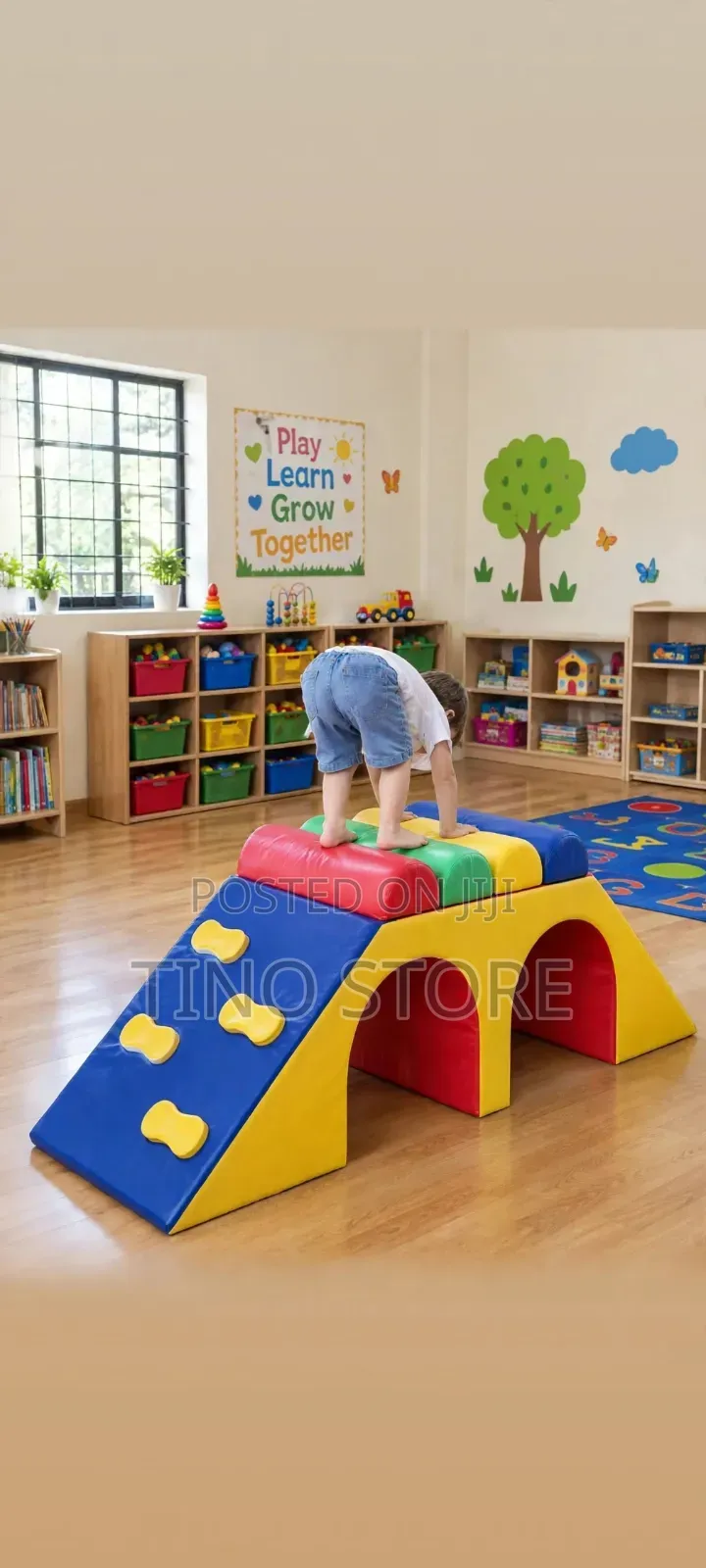 Kids Playground Climbing Amd Tunnel