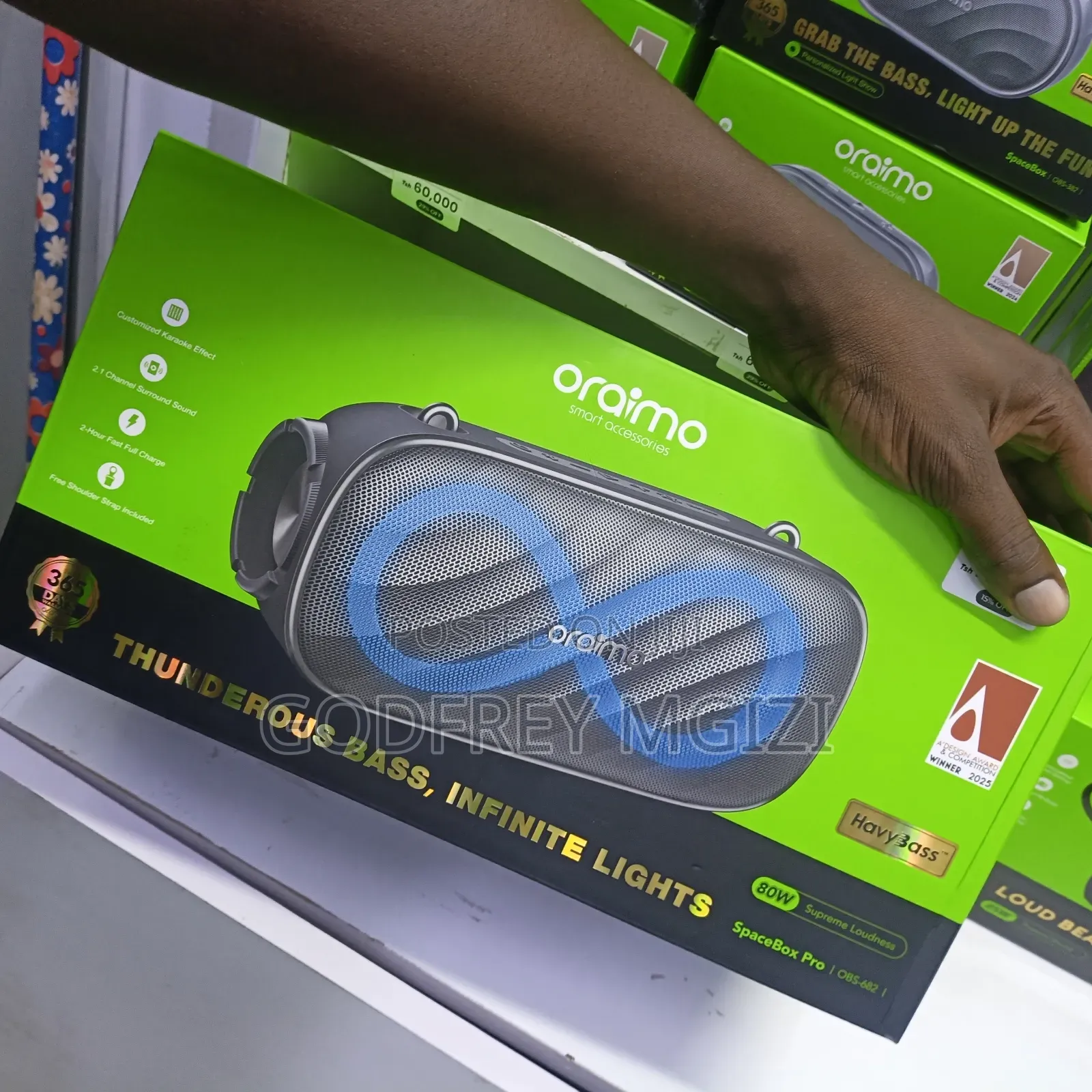 Oraimo Space Box Pro Portable Bluetooth Speaker