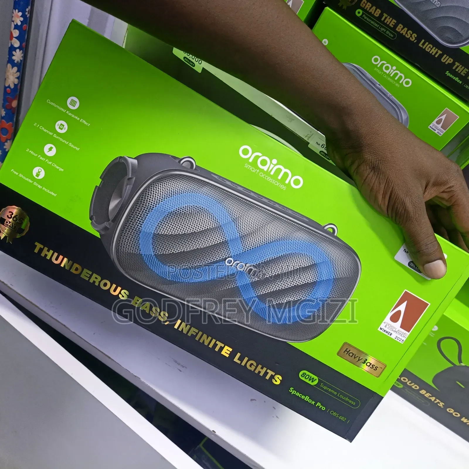Oraimo Space Box Pro Portable Bluetooth Speaker