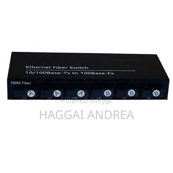 6 Fiber Port 2 RJ45 10/100m Ethernet to Fiber Optic Media Converter
