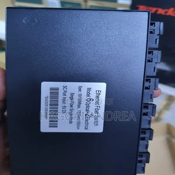 6 Fiber Port 2 RJ45 10/100m Ethernet to Fiber Optic Media Converter