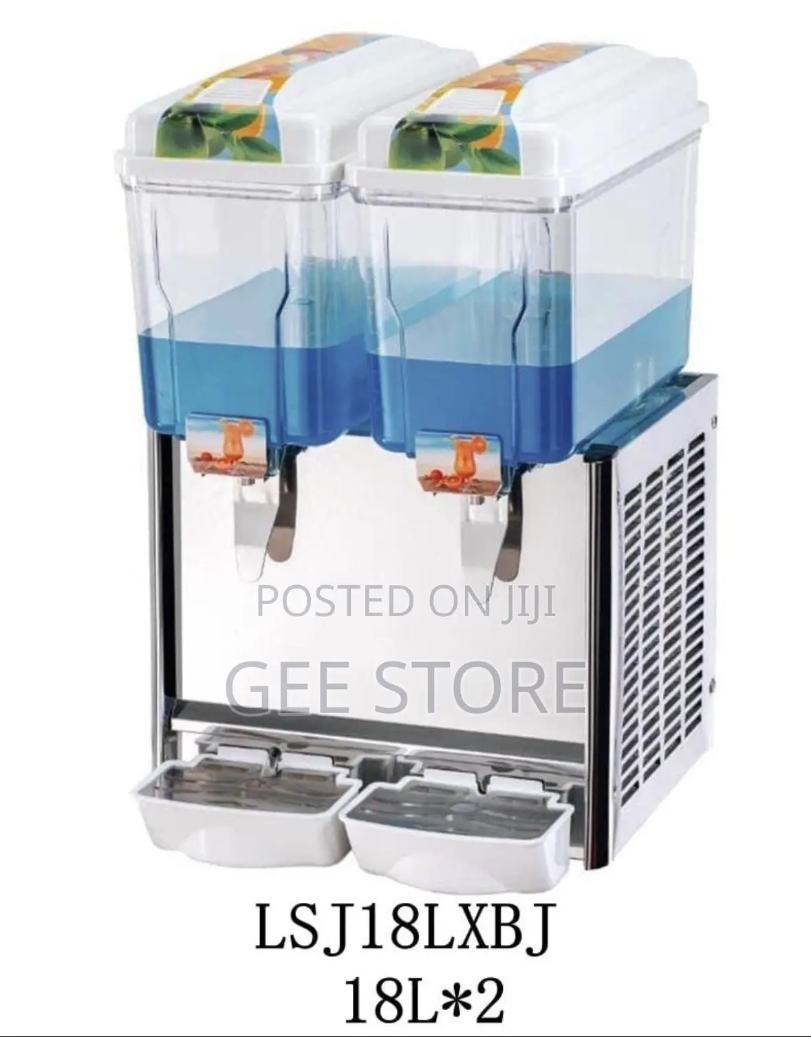 ADH Commercial Double-Tank Juice Dispenser (Model LSJ18LXBJ)