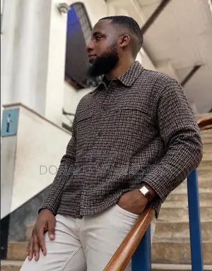 Tweed Shacket Jacket - Luxury Checked Jacket