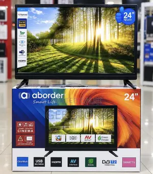 A 24-Inch Aborder Smart LED TV