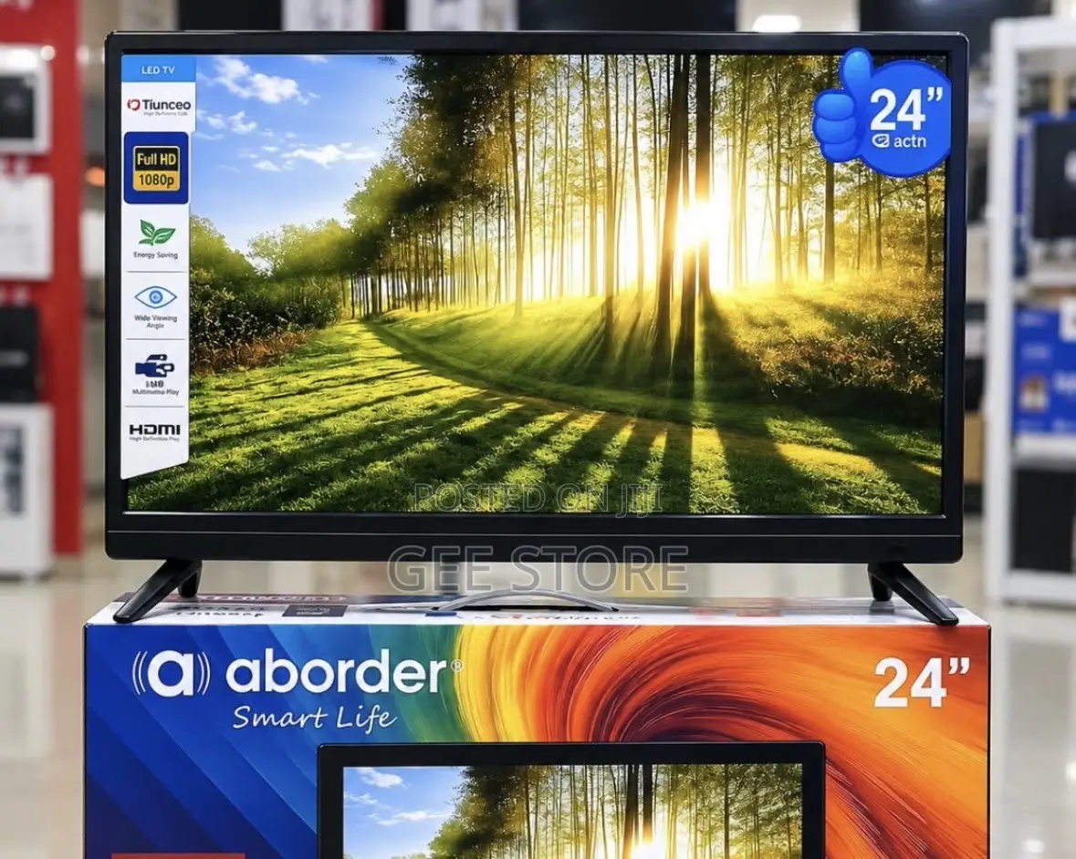 A 24-Inch Aborder Smart LED TV