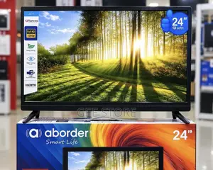 A 24-Inch Aborder Smart LED TV