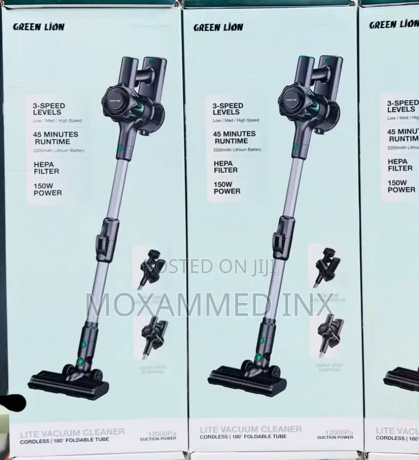 Green Lion Lite Cordless Vacuum Cleaner With 180° Foldable Tube3