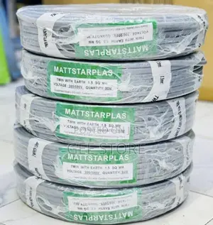 Mattstarplas 1.5mm Twin With Earth